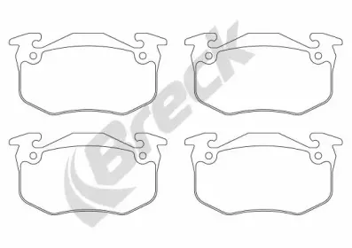 Комплект тормозных колодок, дисковый тормоз BRECK купить